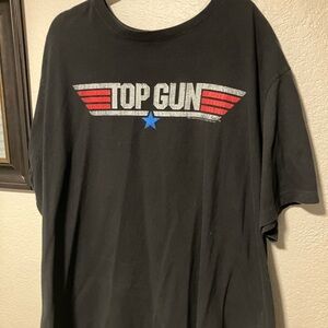 Top Gun Black T-Shirt - BIG & TALL SZ: 3XLT